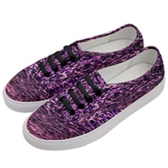 Purple  Waves Abstract Series No2 Women s Classic Low Top Sneakers by DimitriosArt