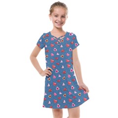 Sweet Hearts Kids  Cross Web Dress by SychEva