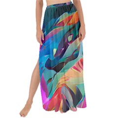 Colorful Mountains Maxi Chiffon Tie-up Sarong by Dazzleway