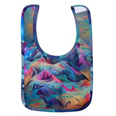 Colorful Mountains Baby Bib by Dazzleway