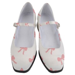 Pink Bow Cute Pattern Women s Mary Jane Shoes by Littlebird