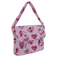 Emoji Heart Buckle Messenger Bag by SychEva