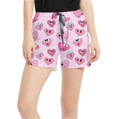 Emoji Heart Women s Runner Shorts by SychEva