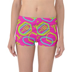 Abstract Pattern Geometric Backgrounds   Reversible Boyleg Bikini Bottoms by Eskimos