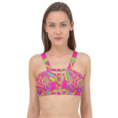 Abstract Pattern Geometric Backgrounds   Cage Up Bikini Top by Eskimos