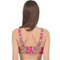 Abstract pattern geometric backgrounds   Cage Up Bikini Top View2