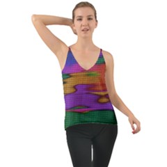 Puzzle Landscape In Beautiful Jigsaw Colors Chiffon Cami by pepitasart