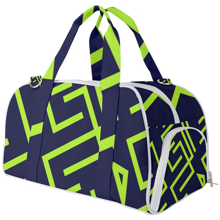 Abstract pattern geometric backgrounds   Burner Gym Duffel Bag