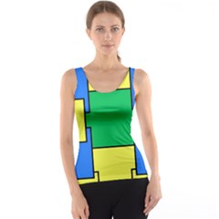 Abstract Pattern Geometric Backgrounds   Tank Top by Eskimos