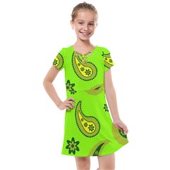 Floral Pattern Paisley Style Paisley Print  Doodle Background Kids  Cross Web Dress by Eskimos