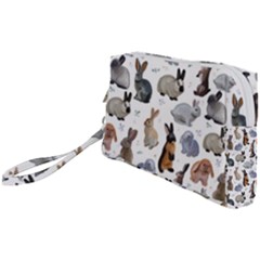 Funny Bunny Wristlet Pouch Bag (small) by SychEva