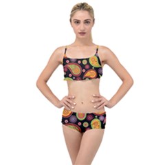 Paisley Pattern Design Layered Top Bikini Set by befabulous