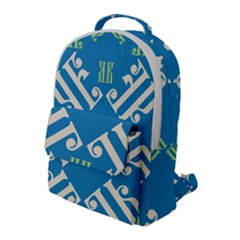 Abstract Pattern Geometric Backgrounds   Flap Pocket Backpack (large) by Eskimos