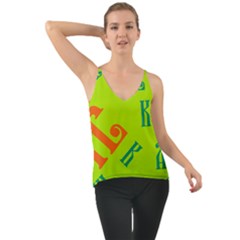 Abstract Pattern Geometric Backgrounds   Chiffon Cami by Eskimos