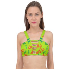 Abstract Pattern Geometric Backgrounds   Cage Up Bikini Top by Eskimos