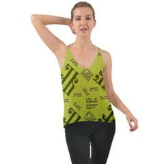 Abstract Pattern Geometric Backgrounds   Chiffon Cami by Eskimos