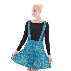 Abstract Pattern Geometric Backgrounds   Suspender Skater Skirt by Eskimos