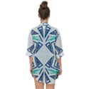 Abstract pattern geometric backgrounds   Open Front Chiffon Kimono View2