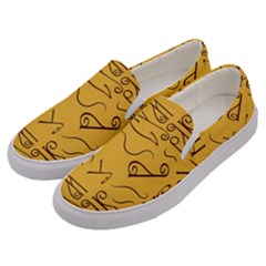 Abstract Pattern Geometric Backgrounds   Men s Canvas Slip Ons by Eskimos