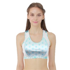 Flower Of Life  Sports Bra With Border by tony4urban