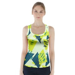 Abstract Pattern Geometric Backgrounds   Racer Back Sports Top by Eskimos