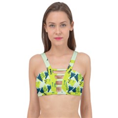 Abstract Pattern Geometric Backgrounds   Cage Up Bikini Top