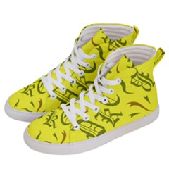 Abstract Pattern Geometric Backgrounds   Men s Hi-top Skate Sneakers by Eskimos