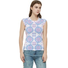 Abstract Pattern Geometric Backgrounds   Women s Raglan Cap Sleeve Tee by Eskimos