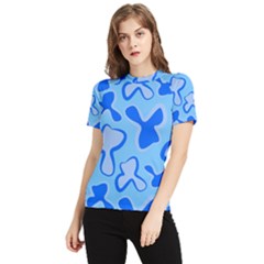 Abstract Pattern Geometric Backgrounds   Women s Short Sleeve Rash Guard by Eskimos