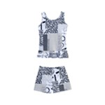 Abstract Pattern Kids  Boyleg Swimsuit