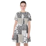 Abstract Pattern Sailor Dress