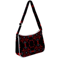 Abstract Pattern Geometric Backgrounds   Zip Up Shoulder Bag by Eskimos