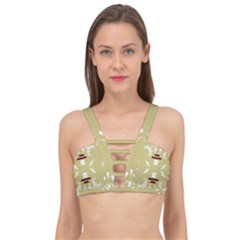 Abstract Pattern Geometric Backgrounds   Cage Up Bikini Top by Eskimos