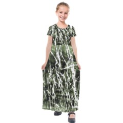 Abstract Light Games 6 Kids  Short Sleeve Maxi Dress by DimitriosArt