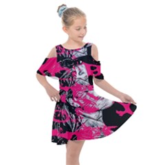 Shaman Number Two Kids  Shoulder Cutout Chiffon Dress by MRNStudios