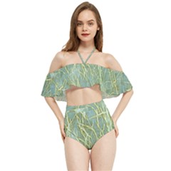 Abstract Light Games 8 Halter Flowy Bikini Set 