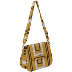 Abstract Pattern Geometric Backgrounds   Saddle Handbag by Eskimos