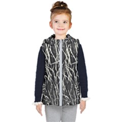 Abstract Light Games 9 Kiran Fa457 Kids  Hooded Puffer Vest by DimitriosArt