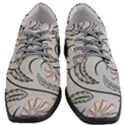 Folk flowers print Floral pattern Ethnic art Women Heeled Oxford Shoes View1