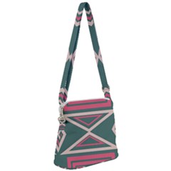 Abstract Pattern Geometric Backgrounds   Zipper Messenger Bag by Eskimos