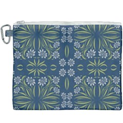 Folk Flowers Print Floral Pattern Ethnic Art Canvas Cosmetic Bag (xxxl) by Eskimos