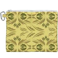 Folk Flowers Print Floral Pattern Ethnic Art Canvas Cosmetic Bag (xxxl) by Eskimos