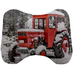 Tractor Parked, Olympus Mount National Park, Greece Head Support Cushion by dflcprintsclothing