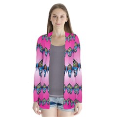 Butterfly Drape Collar Cardigan