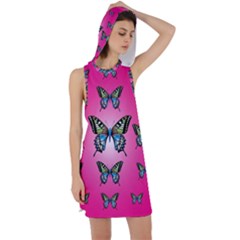 Butterfly Racer Back Hoodie Dress by Dutashop