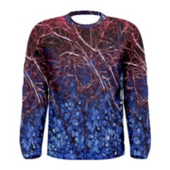 Autumn Fractal Forest Background Men s Long Sleeve Tee by Amaryn4rt