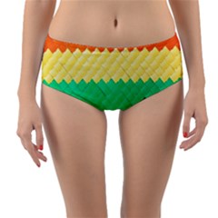 Mandalas-1084082 Textured-rainbow Reversible Mid-waist Bikini Bottoms