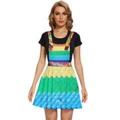 Mandalas-1084082 Textured-rainbow Apron Dress by jellybeansanddinosaurs