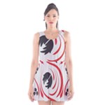 Folk flowers print Floral pattern Ethnic art Scoop Neck Skater Dress