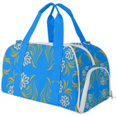 Floral Folk Damask Pattern  Burner Gym Duffel Bag by Eskimos